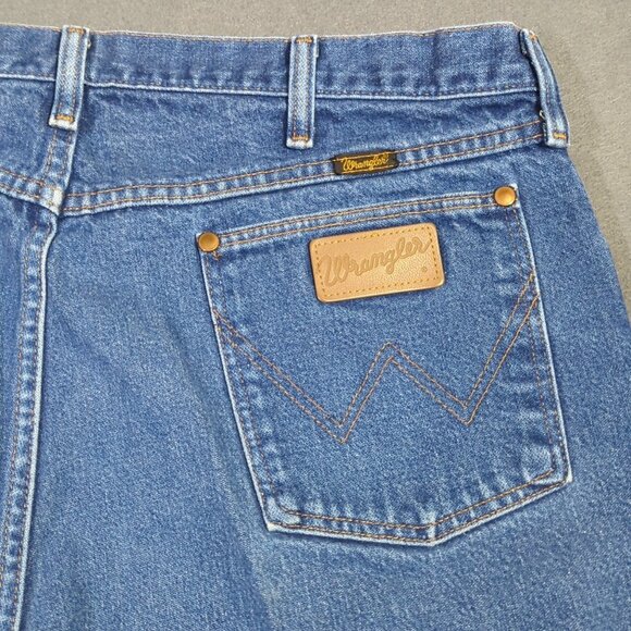 Wrangler VTG Jeans Men's 40x32 Fits 37x31 Blue 13MWZ Cowboy Cut Western USA Made - Picture 1 of 12